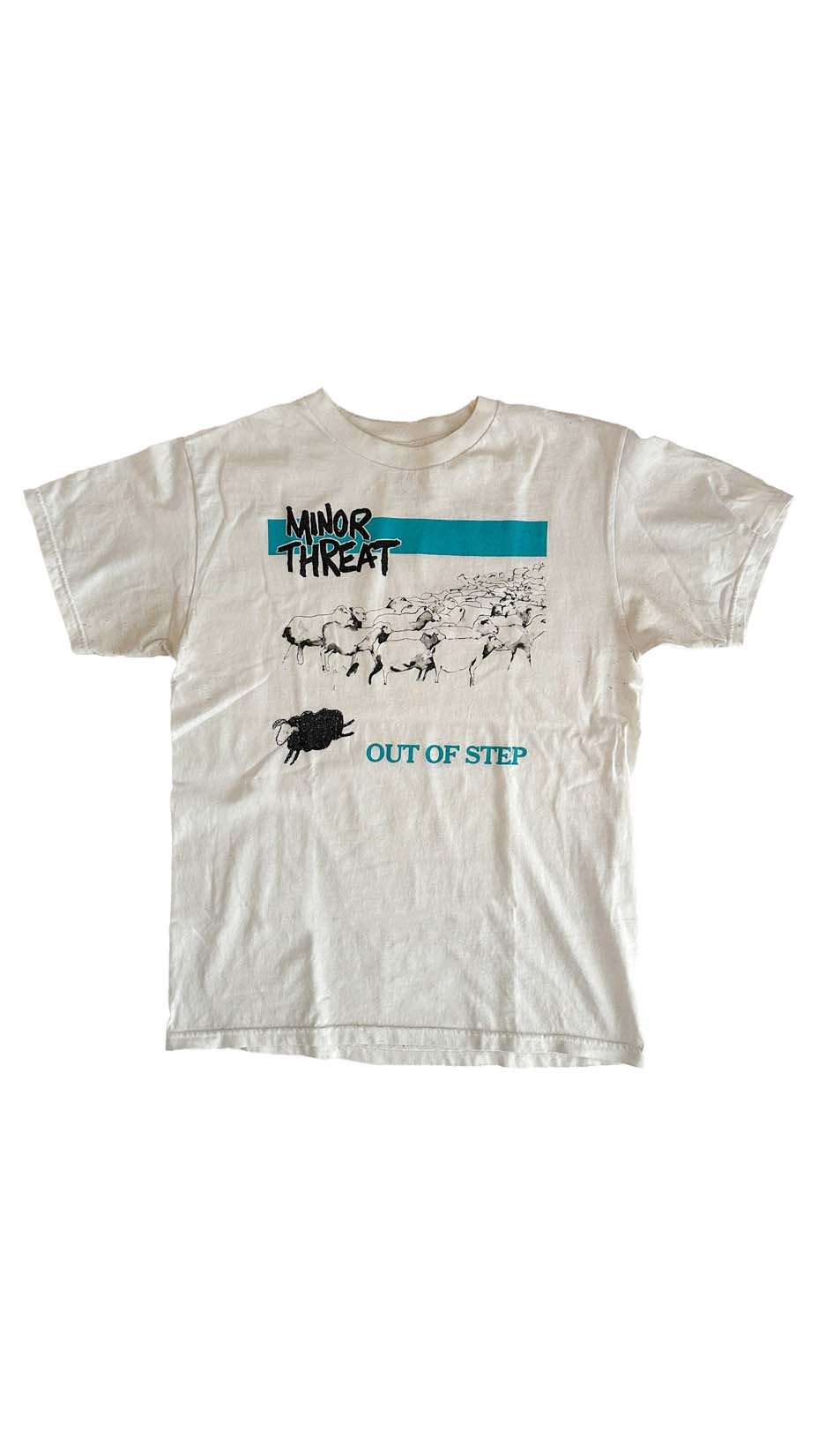 Vintage Minor Threat Out of Step T-Shirt, white, M