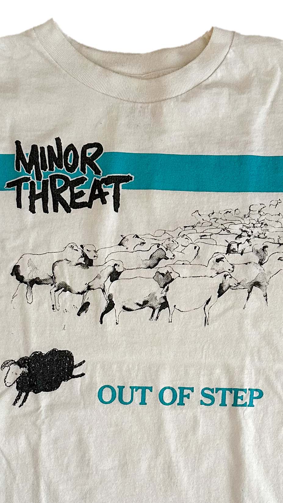 Vintage Minor Threat Out of Step T-Shirt, white, M