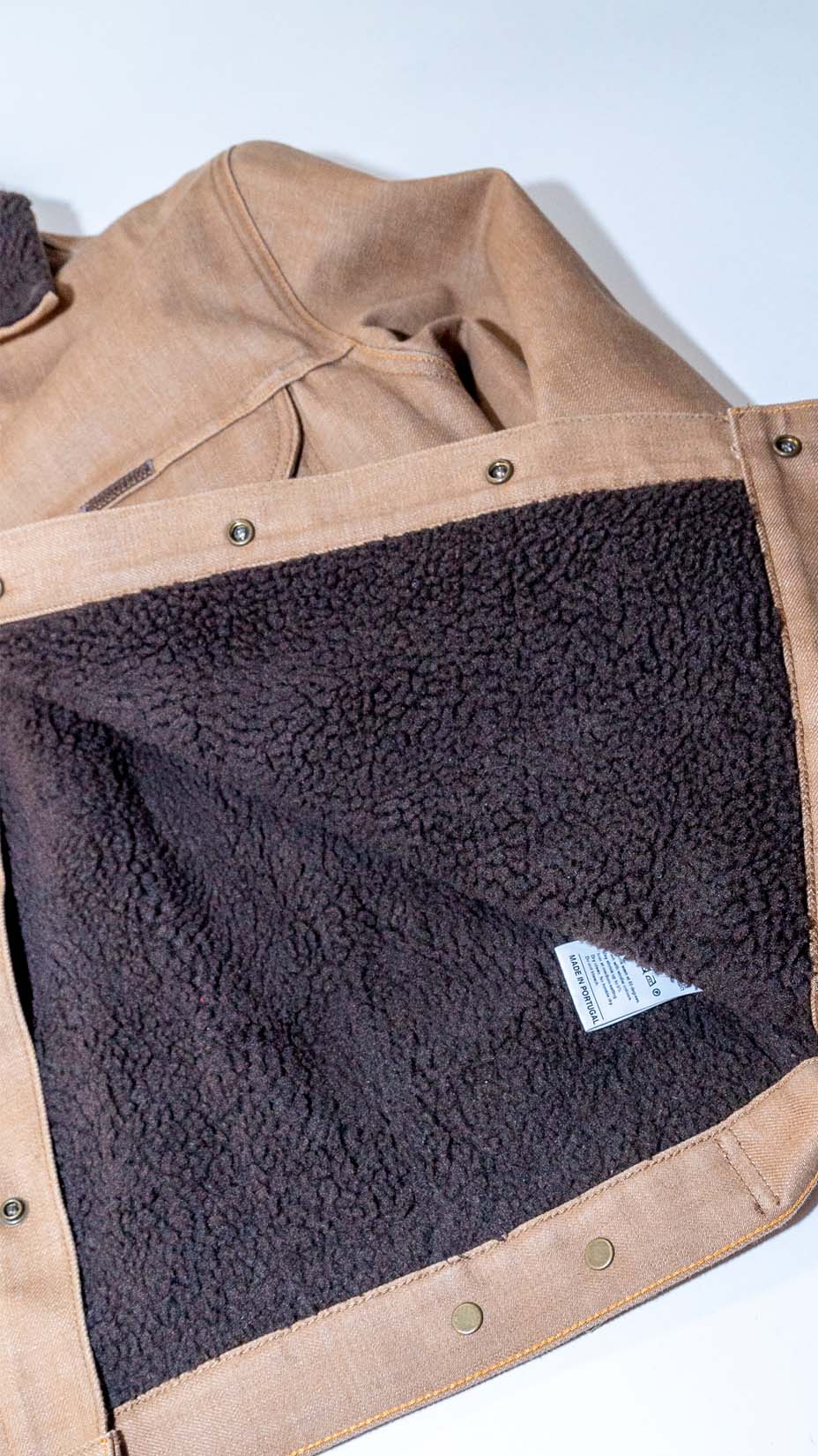 Indigofera Kyle Sherpa Jacket, Brown — L