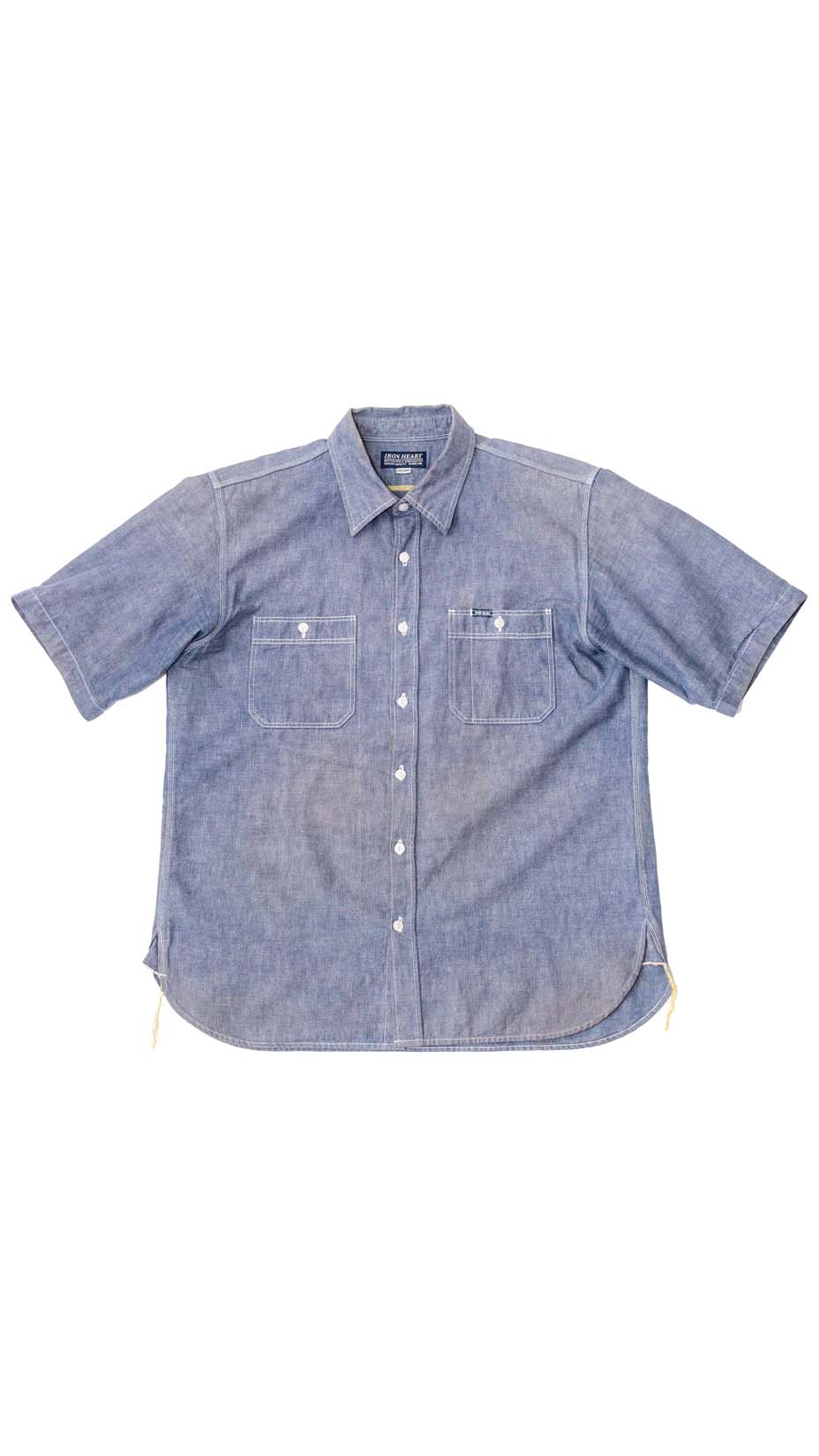 Iron Heart Short Sleeve Chambray, XXXL