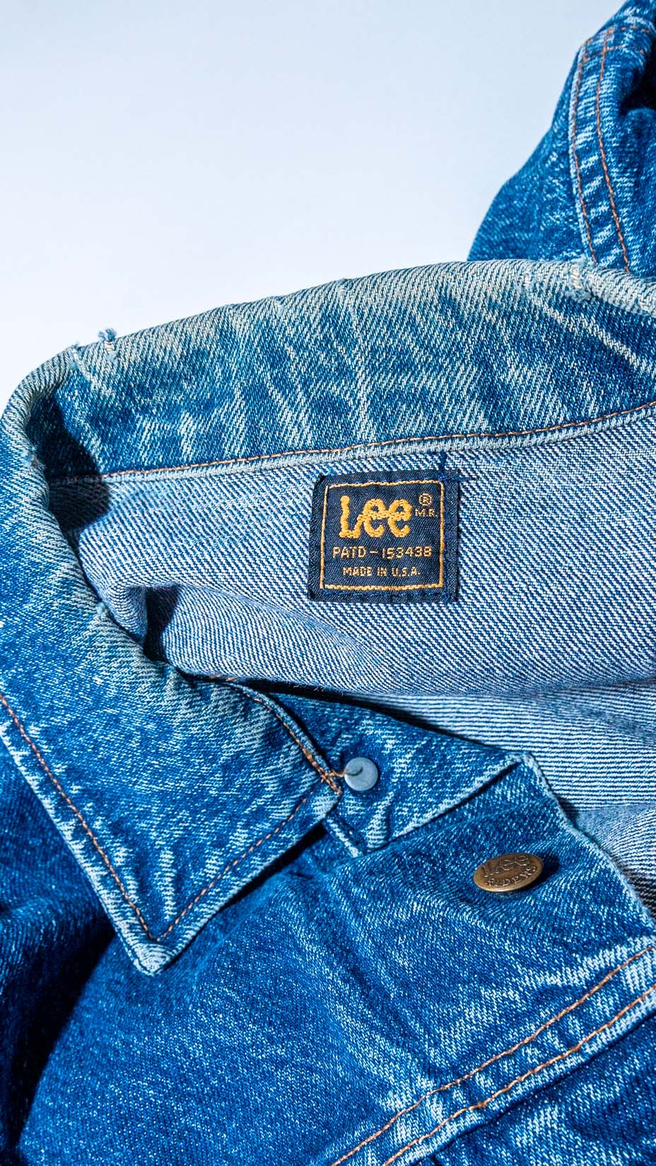 Lee 90s Denim Jacket, Made In USA — XL