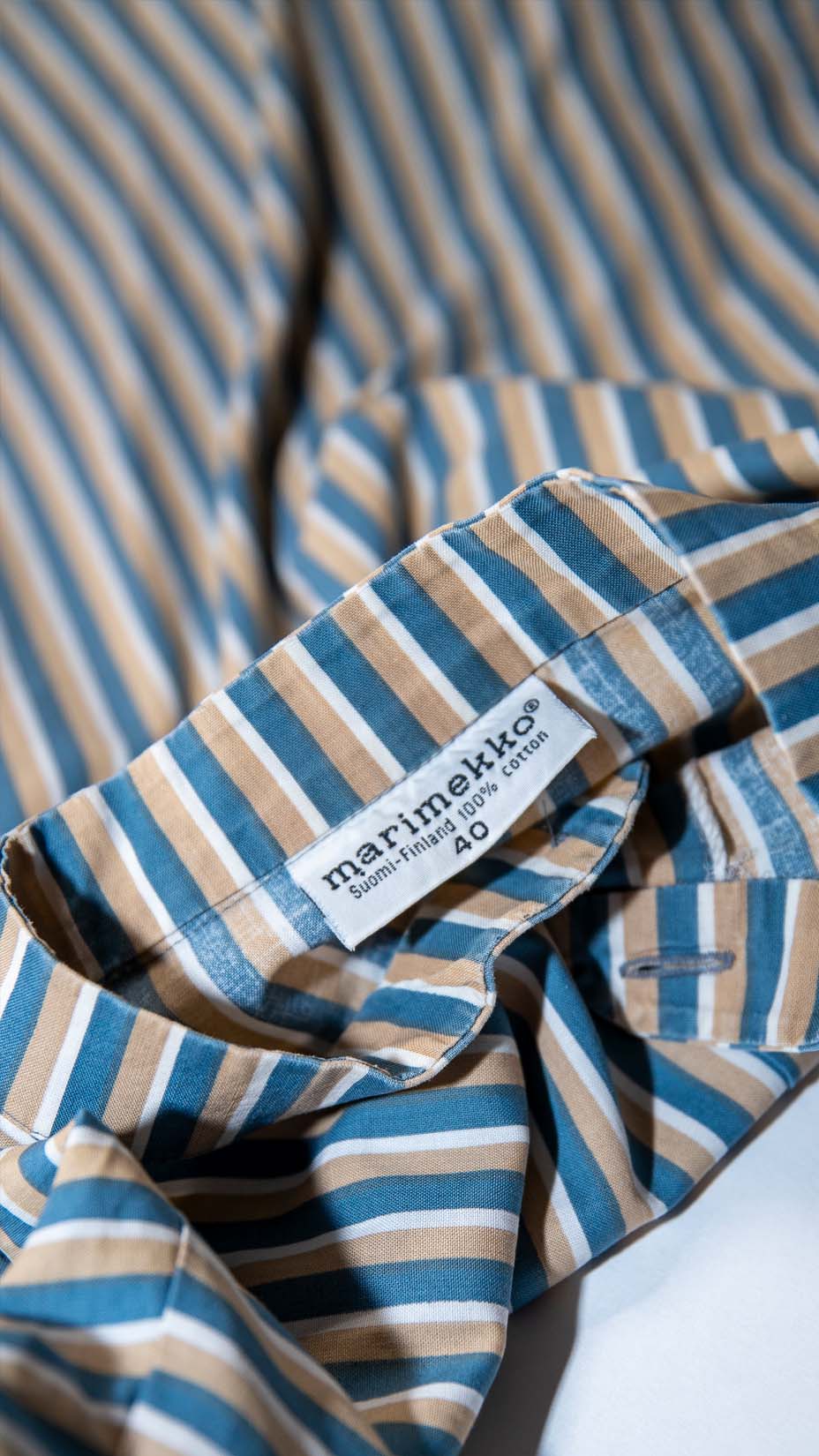 Marimekko Made in Finland Band Collar Shirt, 40