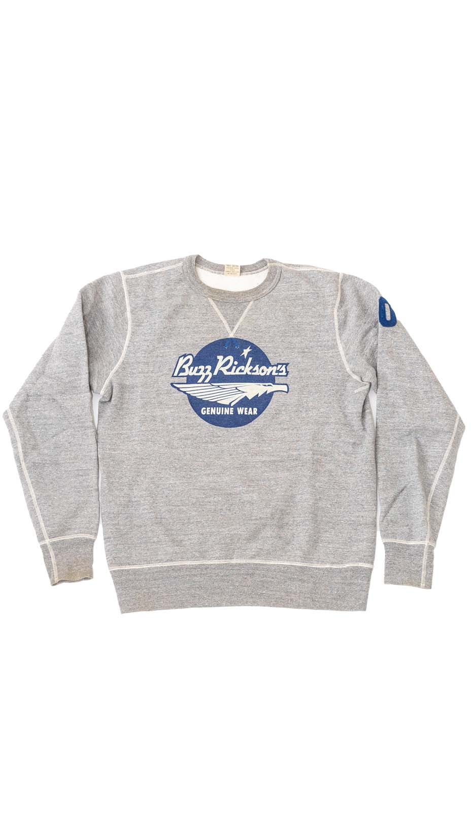 Buzz Rickson's Anniversary Sweatshirt, Grey, L