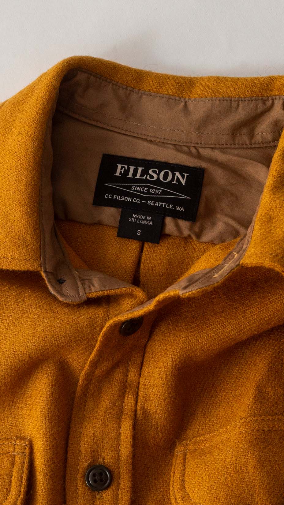 Filson Shirt, Yellow, S