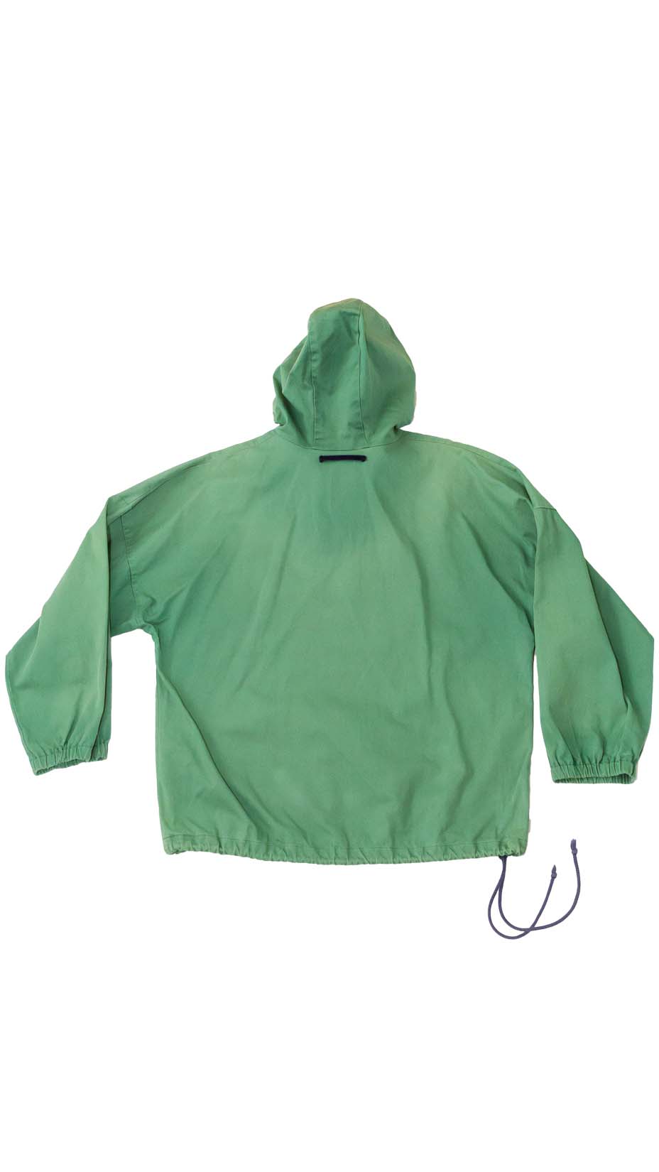 Marimekko Hooded Pullover Jacket / Anorak from early 90s, Green / Purple, size L