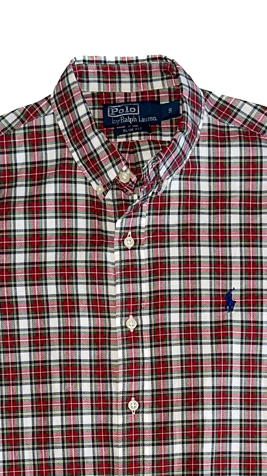 Polo Ralph Lauren — Red/White/Blue Plaid Shirt, S