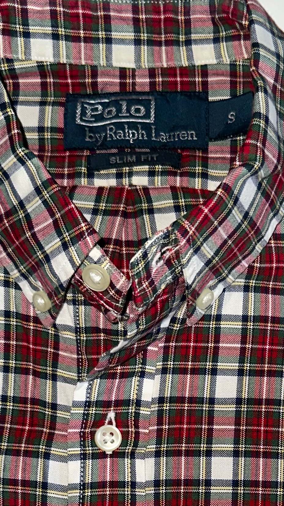 Polo Ralph Lauren — Red/White/Blue Plaid Shirt, S