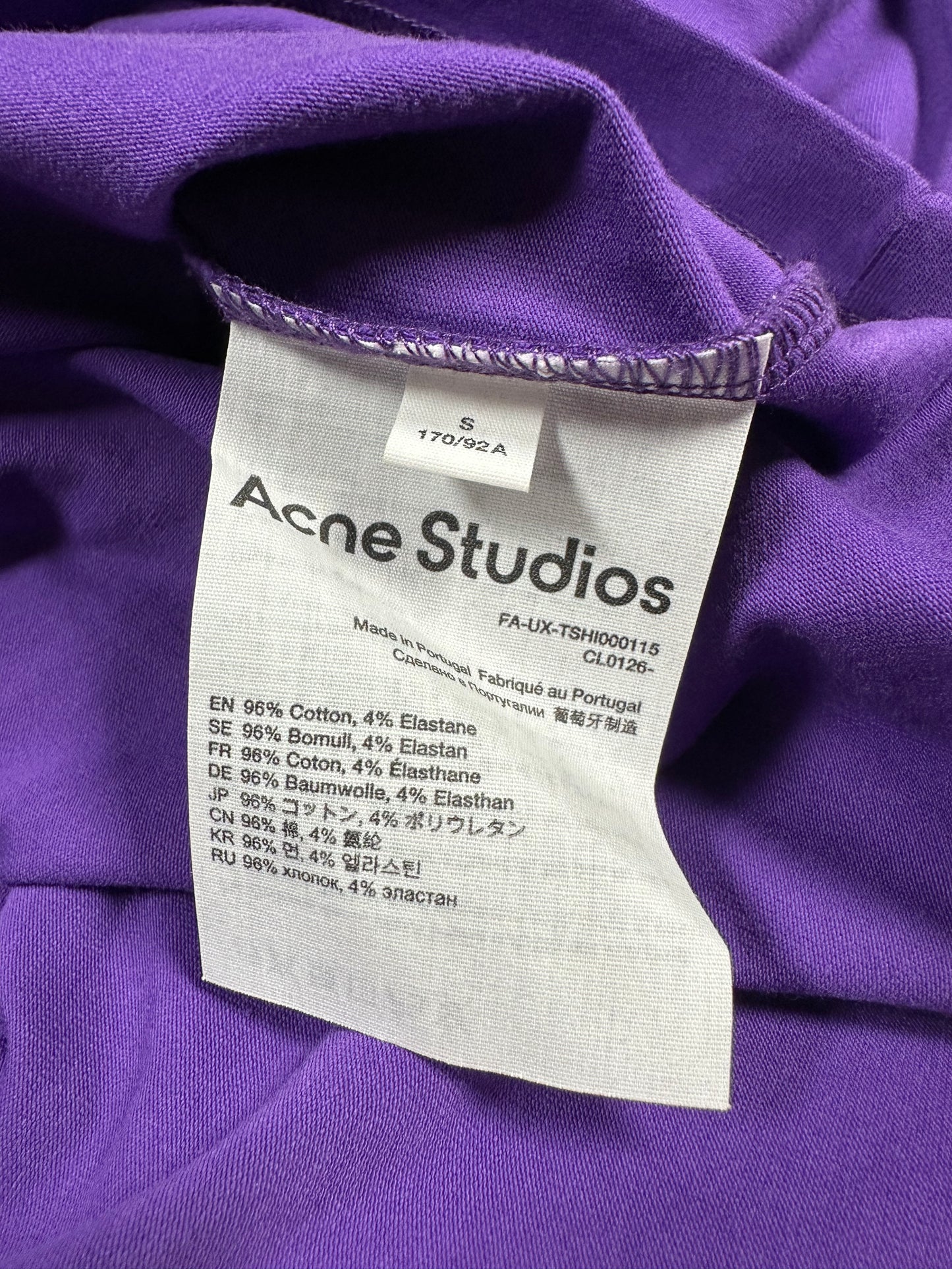 Acne Studios Scream longsleeve t-shirt — purple, S
