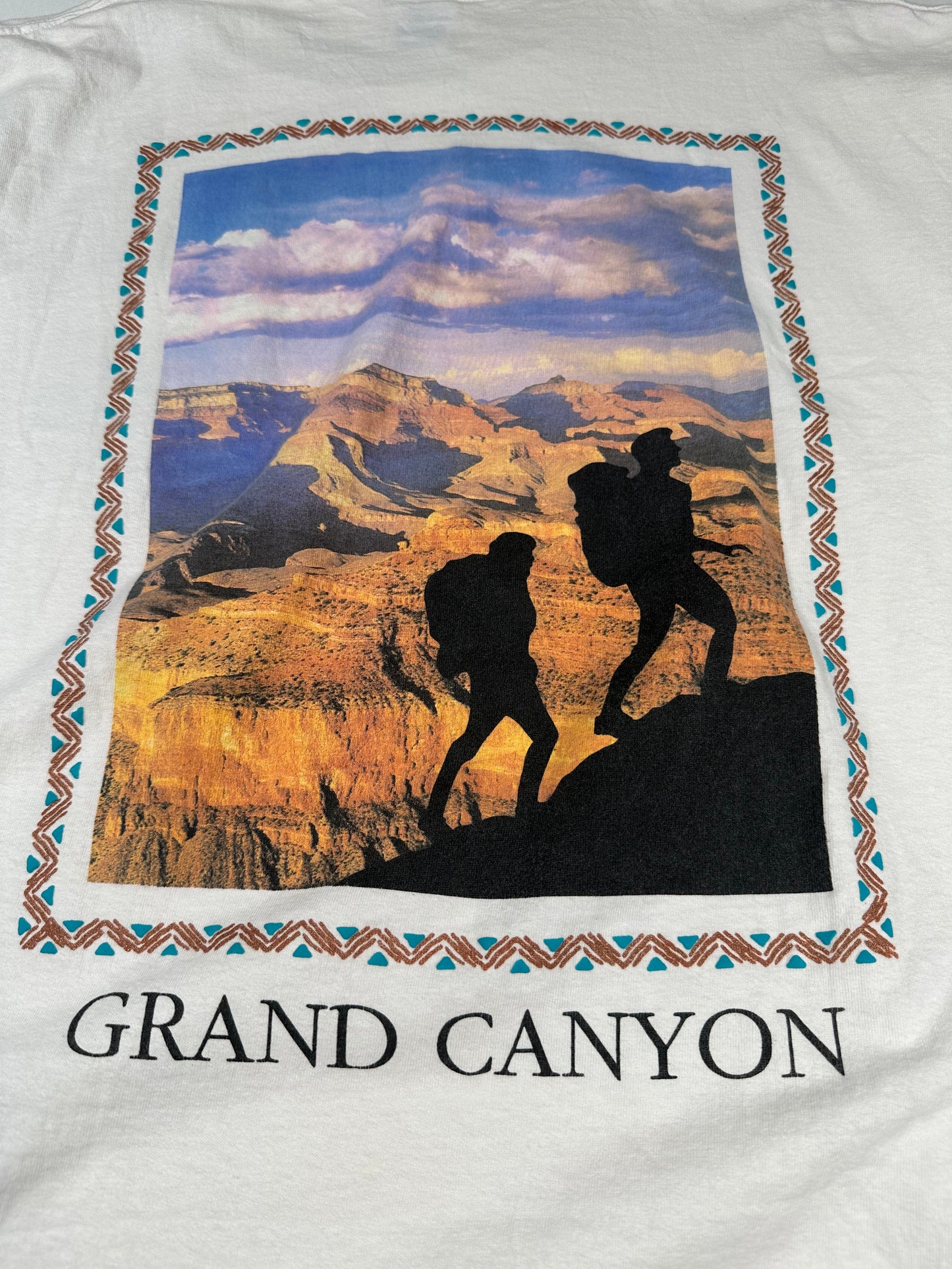 90s Grand Canyon Hiker pocket T-shirt, Made in USA, XL