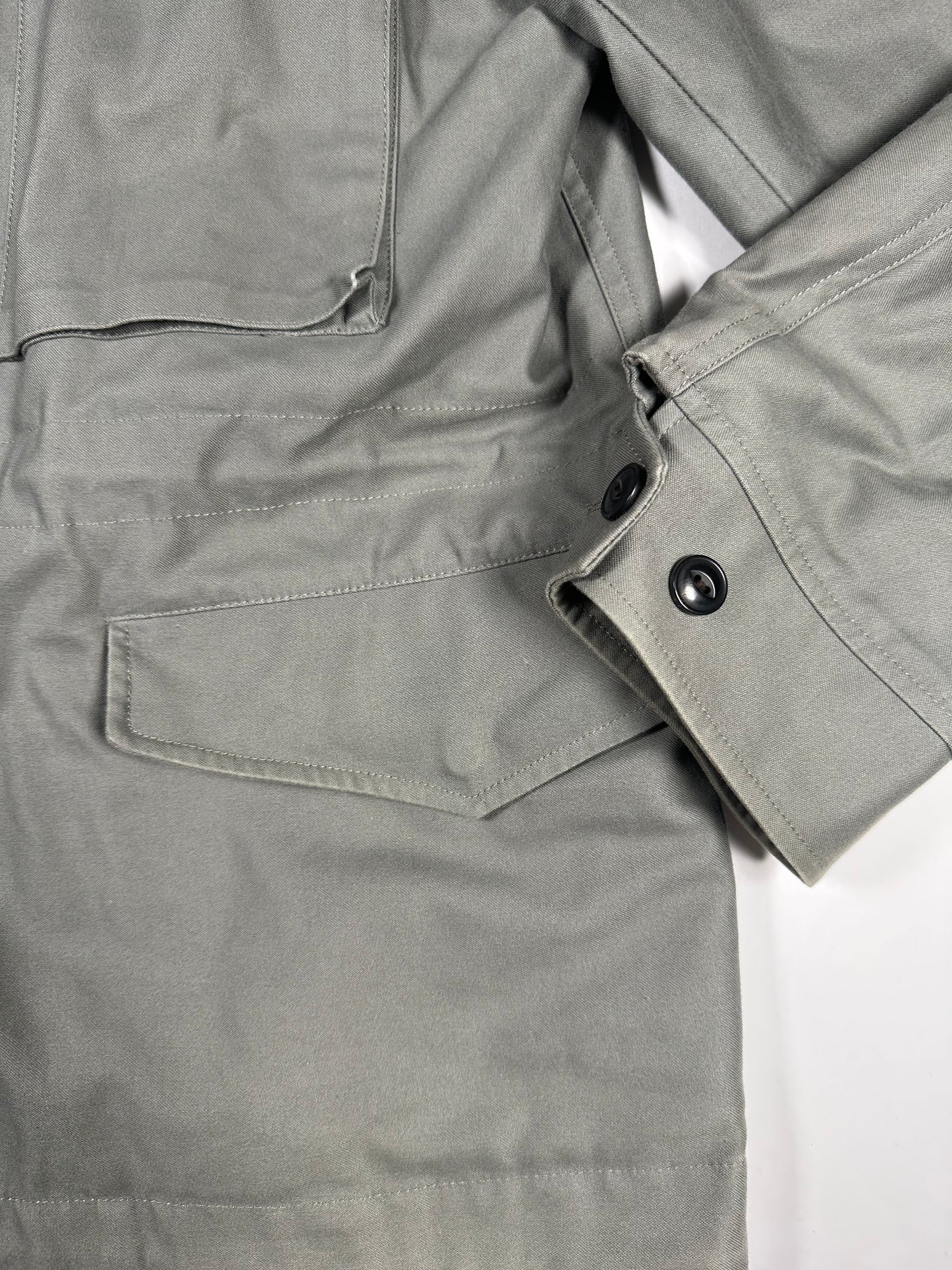 Indigofera Amhearst M-51 Jacket, Bell Sateen, Green, M