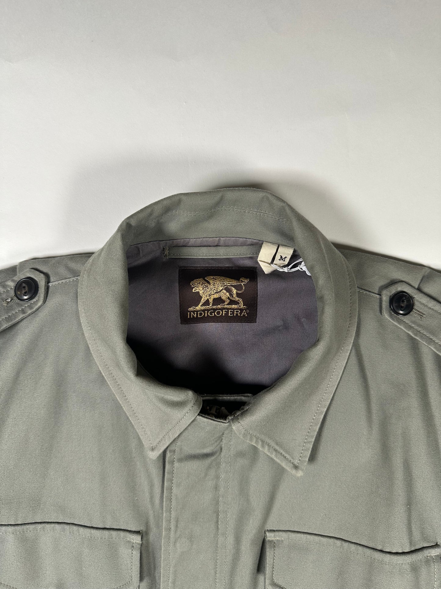 Indigofera Amhearst M-51 Jacket, Bell Sateen, Green, M