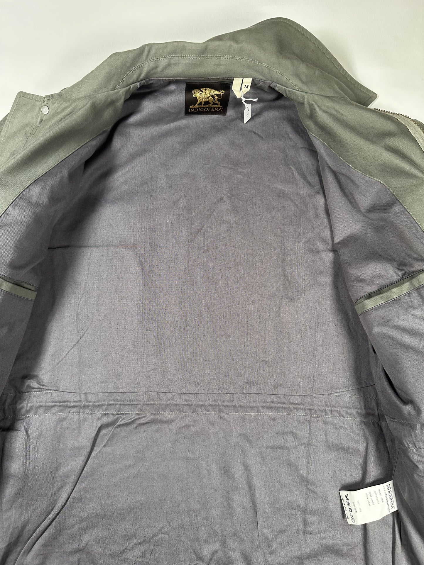 Indigofera Amhearst M-51 Jacket, Bell Sateen, Green, M