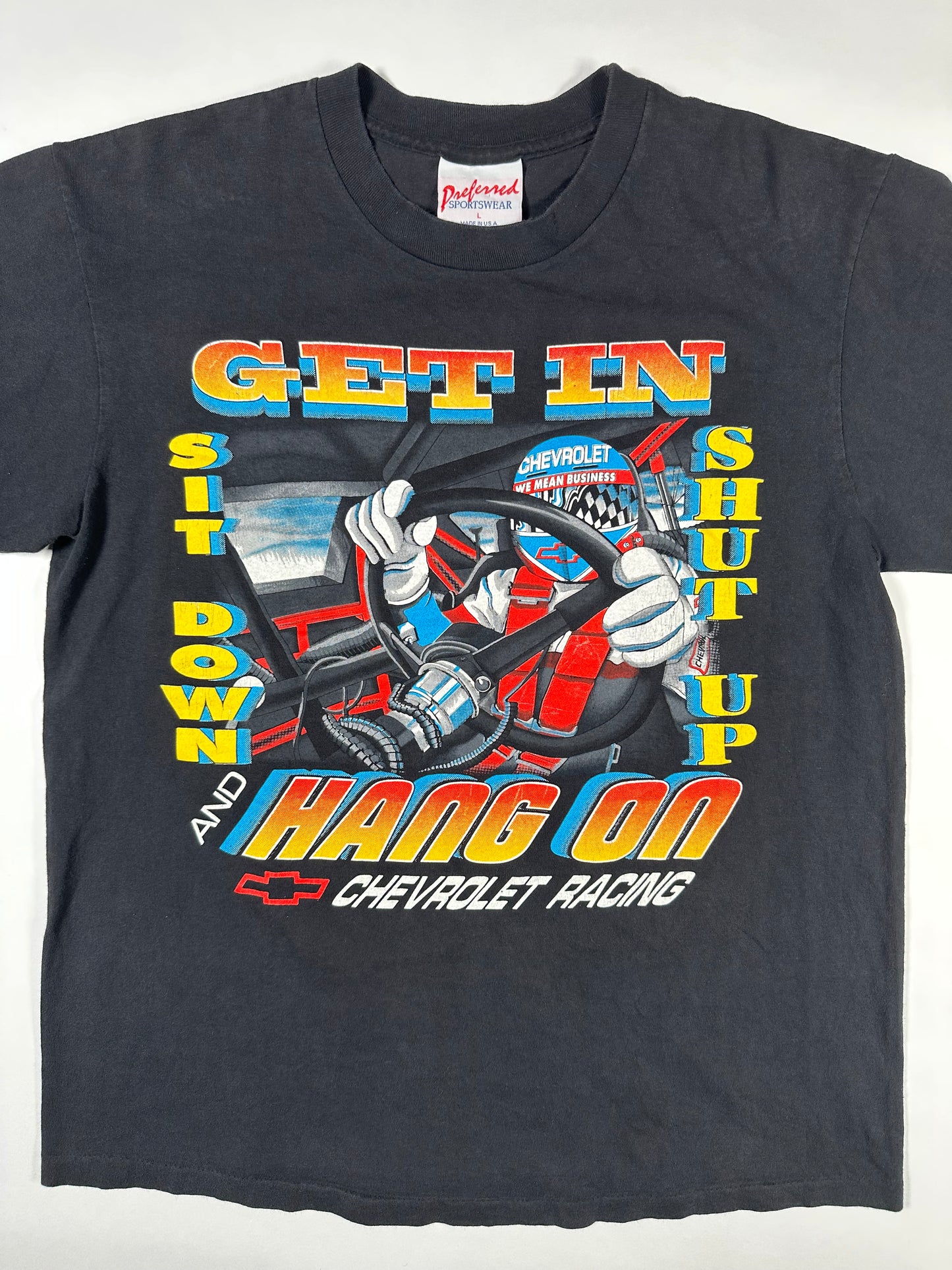90s Chevrolet Racing T-shirt, L, Made in USA