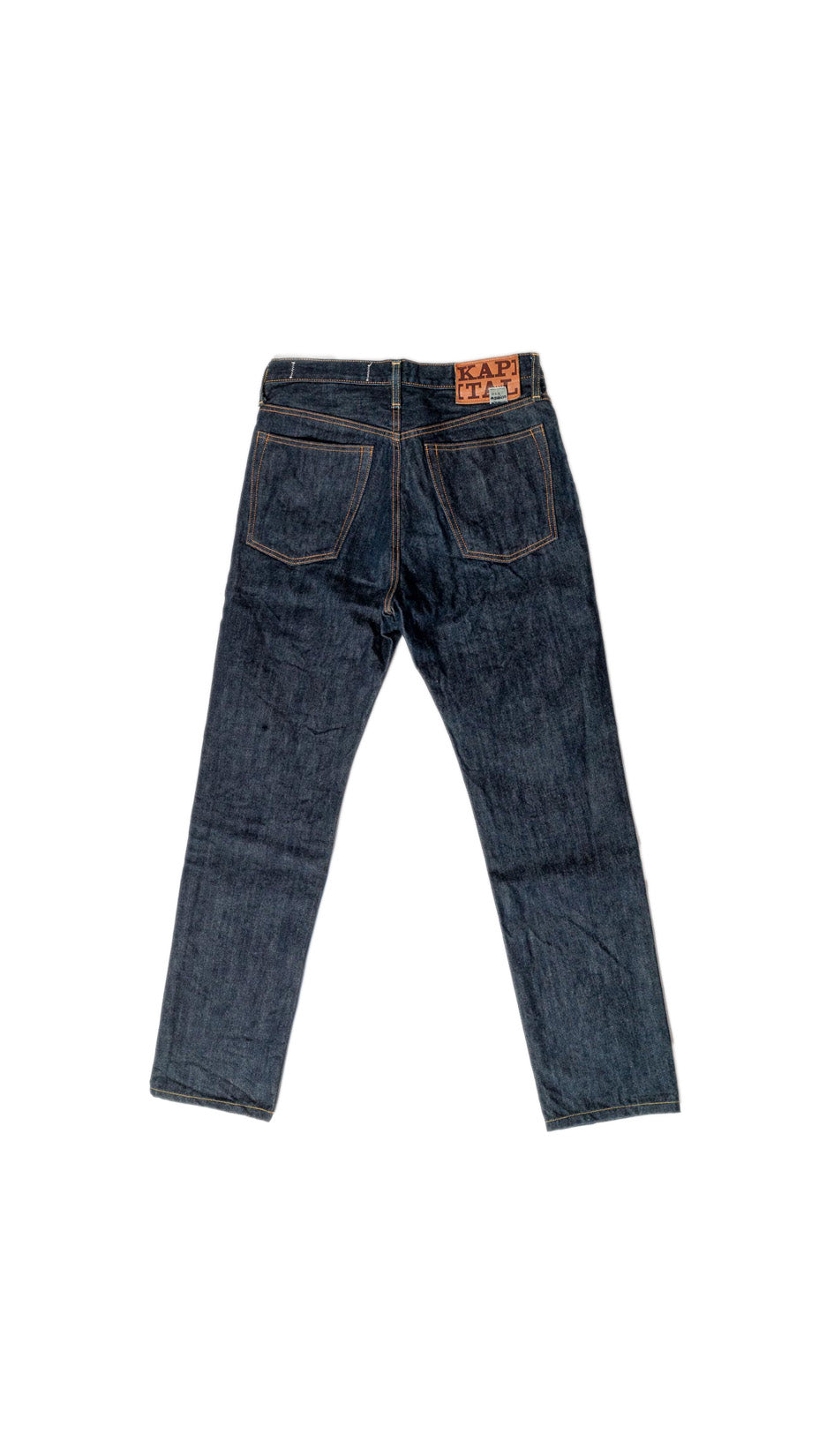 KAPITAL 14oz DENIM 5P STONE Slim Straight Rigid Denim Pants