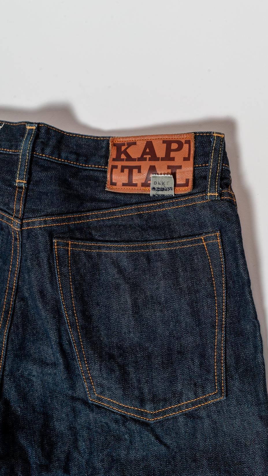 KAPITAL 14oz DENIM 5P STONE Slim Straight Rigid Denim Pants