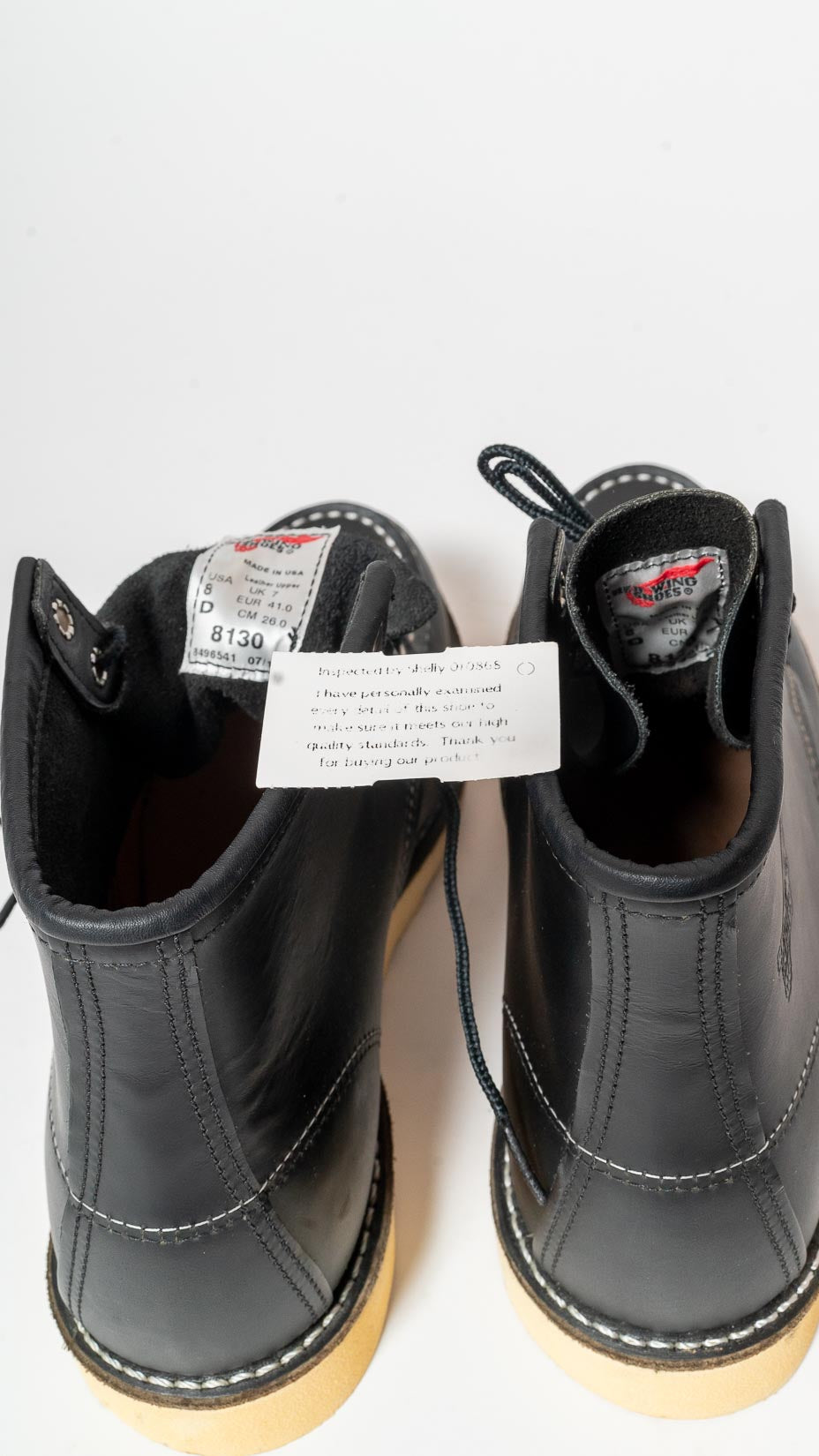 Red Wing Shoes — Moc Toe Black 8130 (new)