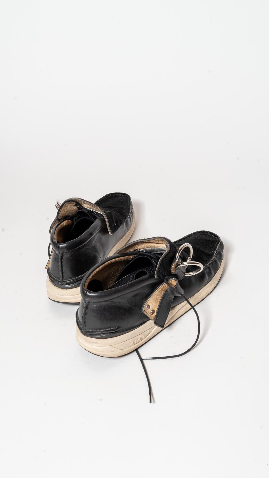 Visvim double ring skynyrd Sneakers — horse hair + leather moccasin