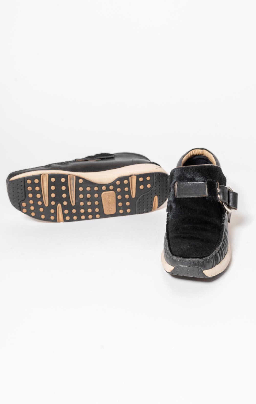 Visvim double ring skynyrd Sneakers — horse hair + leather moccasin