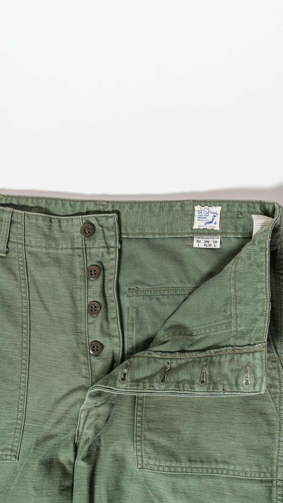 orSlow US ARMY FATIGUE PANTS, GREEN