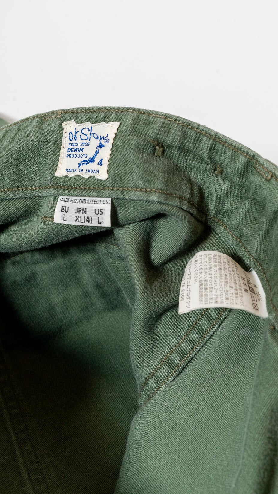 orSlow US ARMY FATIGUE PANTS, GREEN