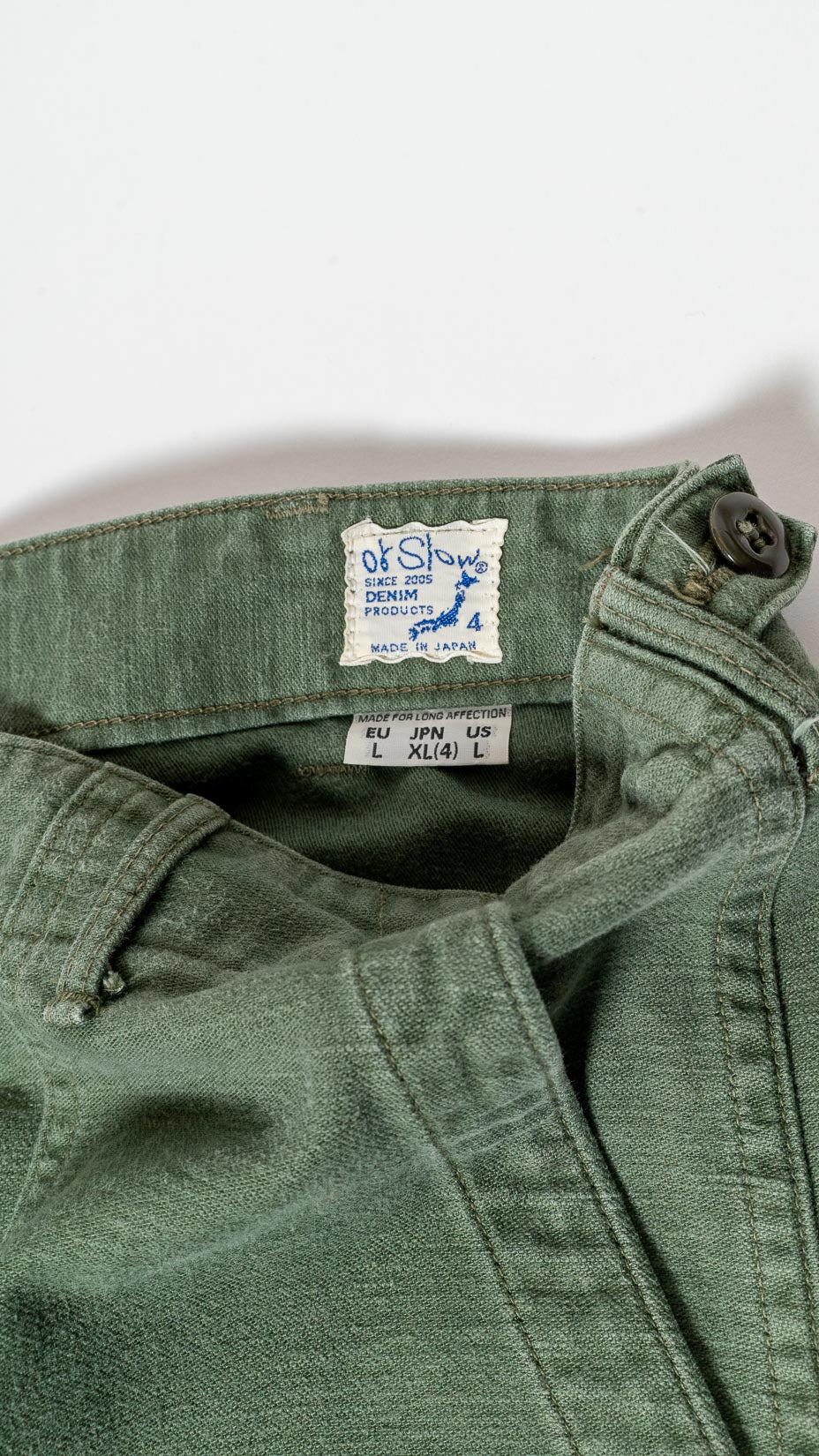 orSlow US ARMY FATIGUE PANTS, GREEN