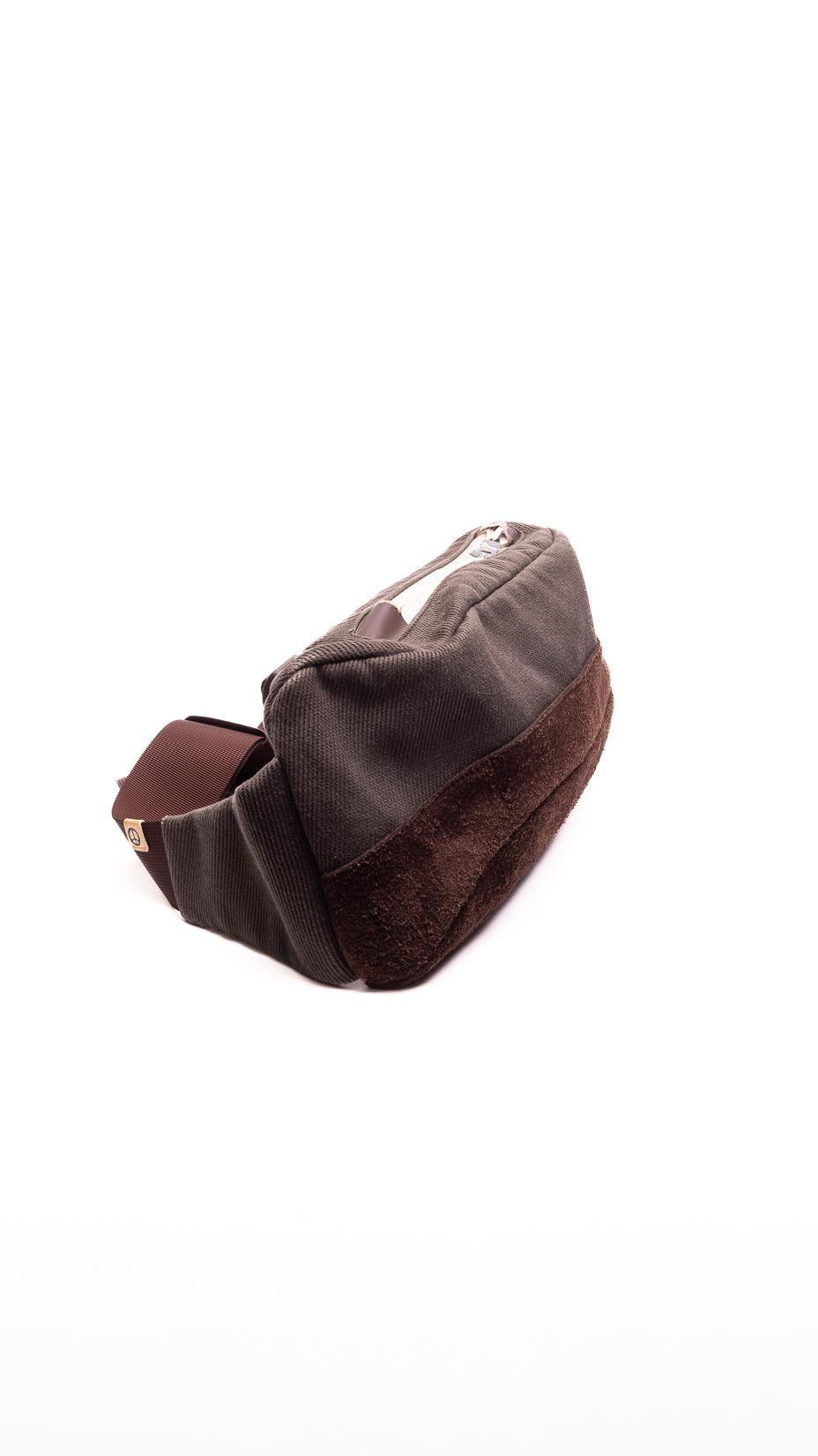 Visvim Ballistic Mini Lumbar Shoulder / Waist Bag Sage Green / Brown