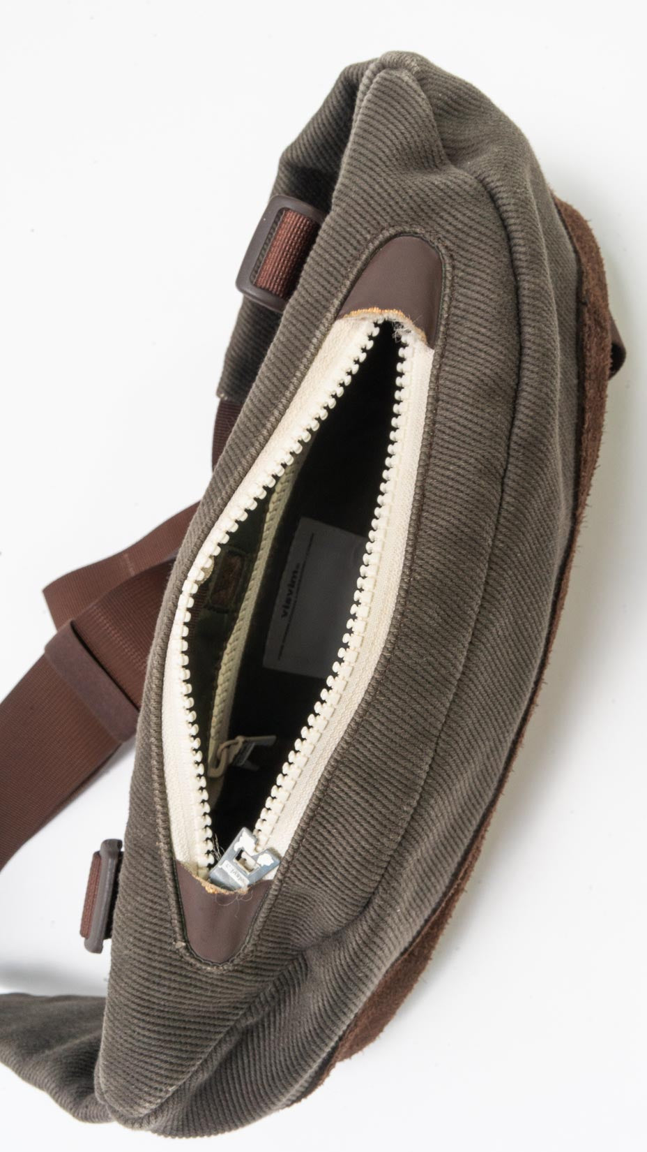 Visvim Ballistic Mini Lumbar Shoulder / Waist Bag Sage Green / Brown