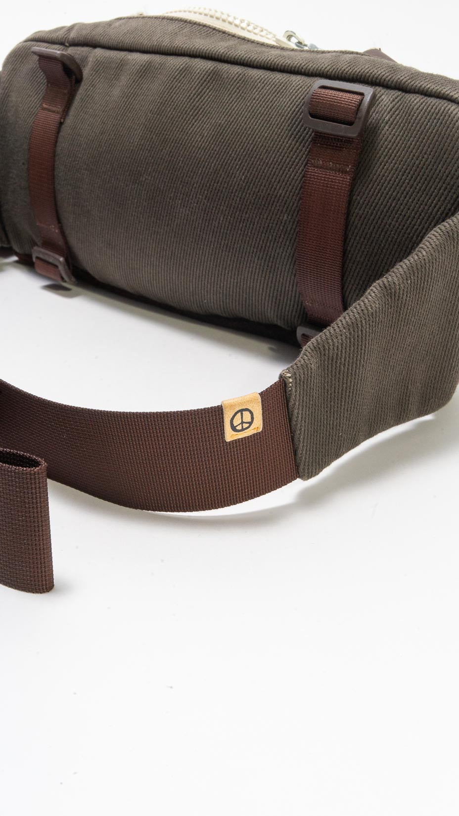 Visvim Ballistic Mini Lumbar Shoulder / Waist Bag Sage Green / Brown