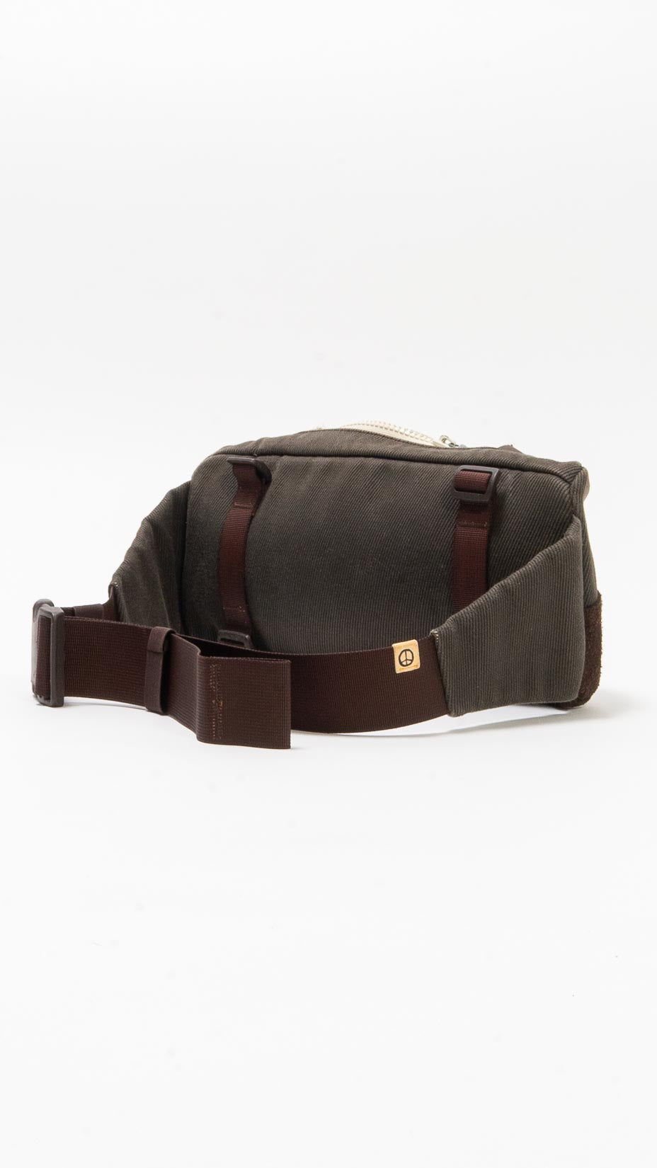 Visvim Ballistic Mini Lumbar Shoulder / Waist Bag Sage Green / Brown