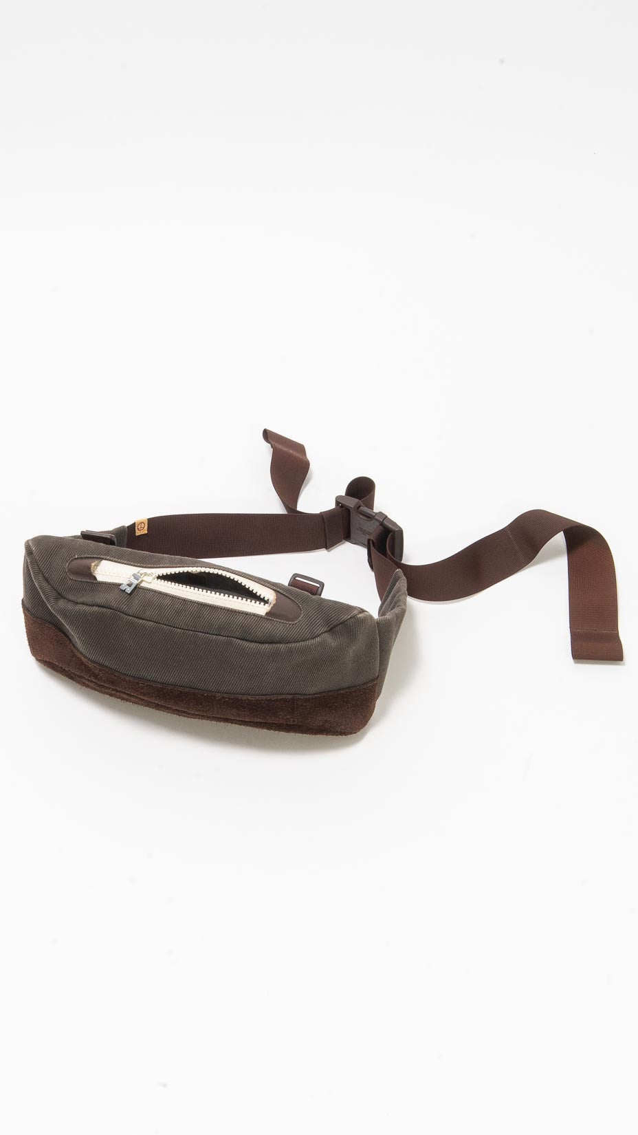 Visvim Ballistic Mini Lumbar Shoulder / Waist Bag Sage Green / Brown