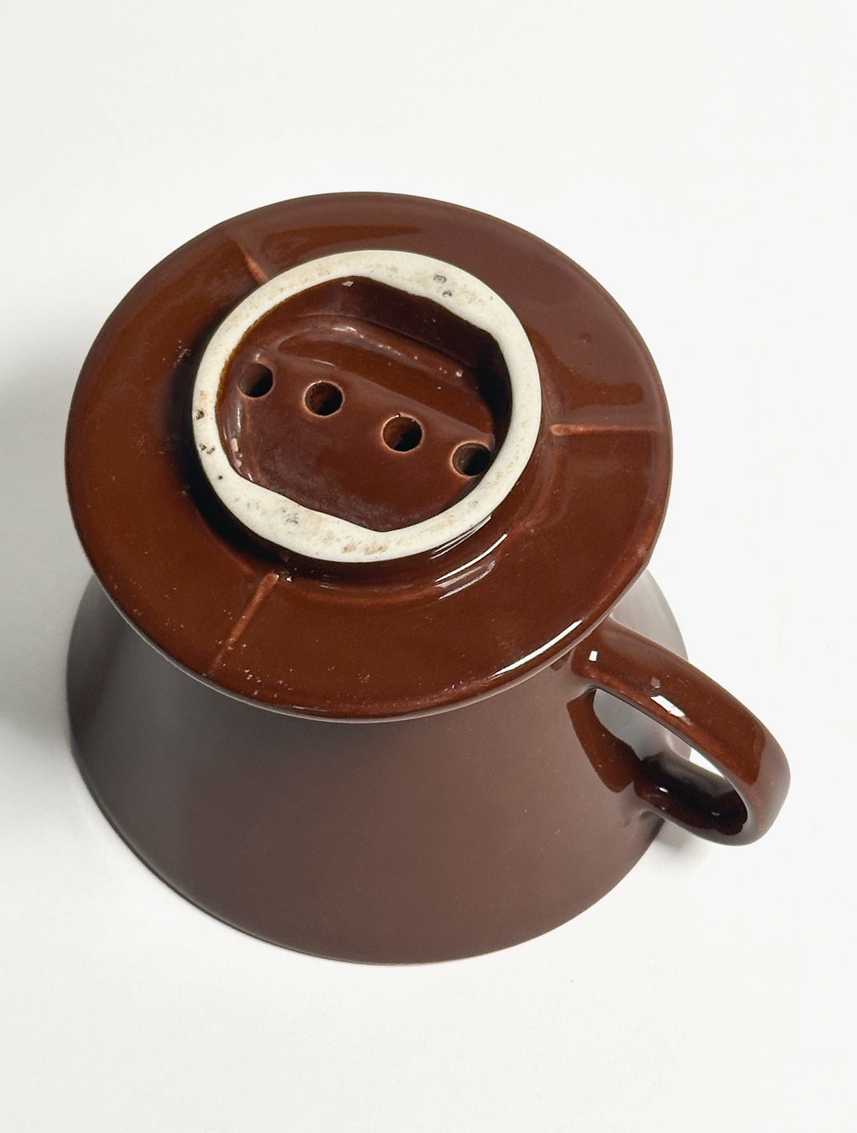 Arabia, Vintage Coffee Dripper, Brown, Large