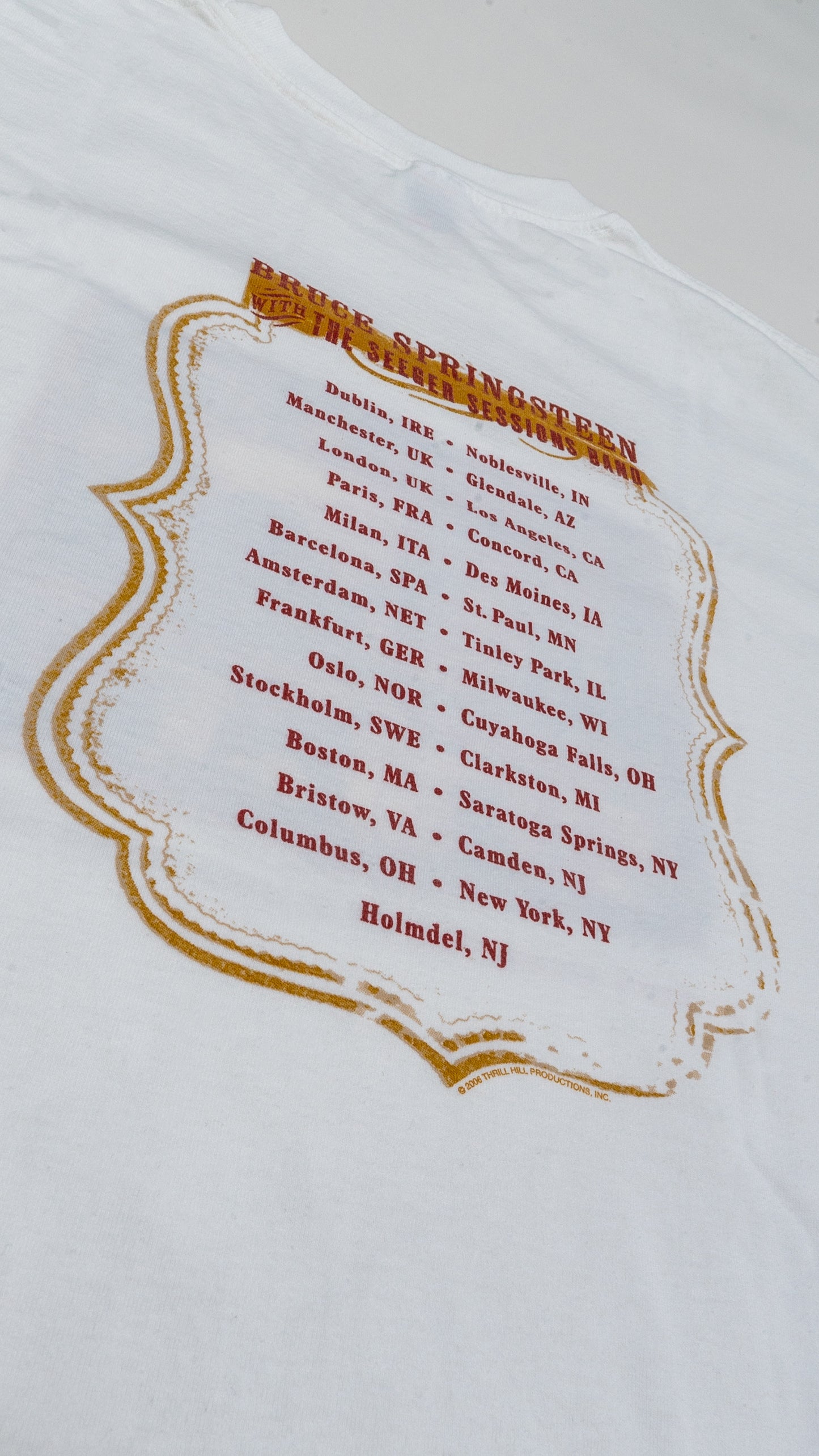 Bruce Springsteen with The Seeger Sessions Band Tour T-shirt — XL