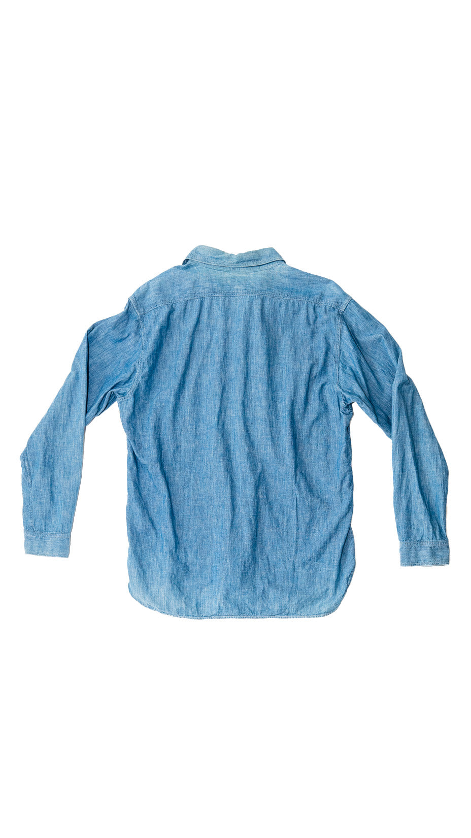 Buzz Rickson's USN Chambray Work Shirt — Blue, L