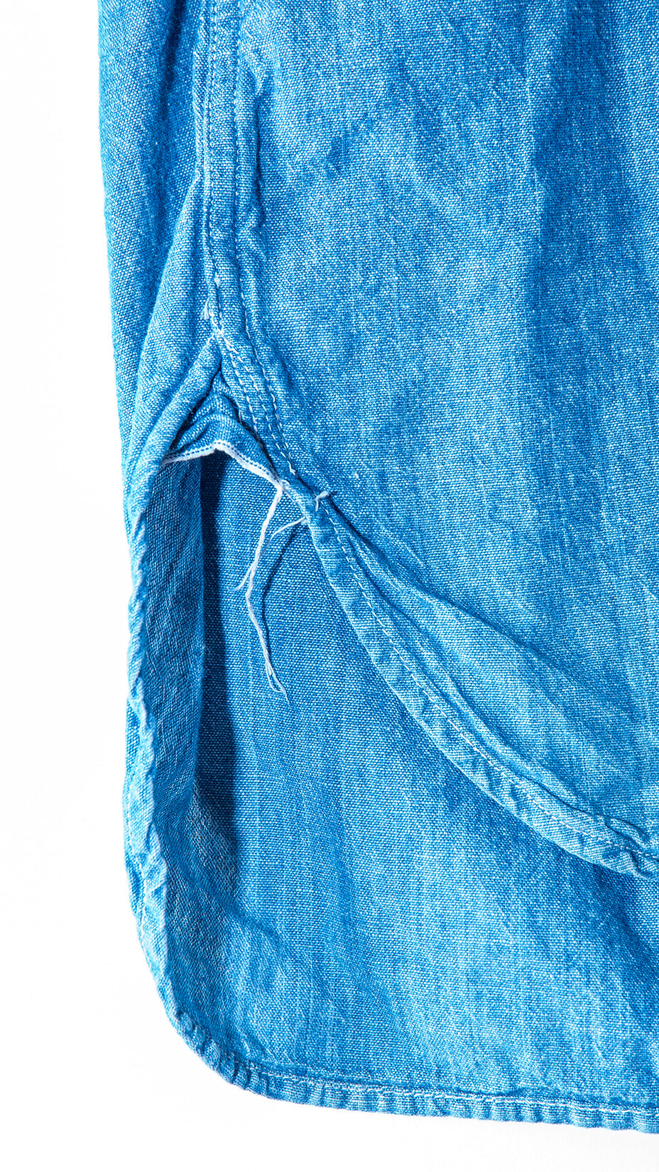 Buzz Rickson's USN Chambray Work Shirt — Blue, L