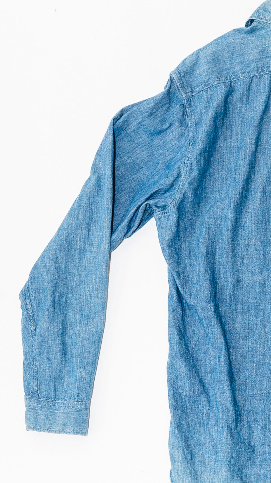 Buzz Rickson's USN Chambray Work Shirt — Blue, L