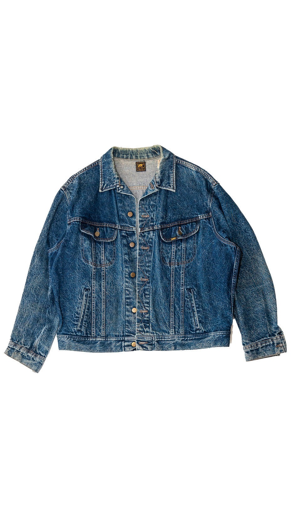 Lee 90s Denim Jacket, Made In USA — XL
