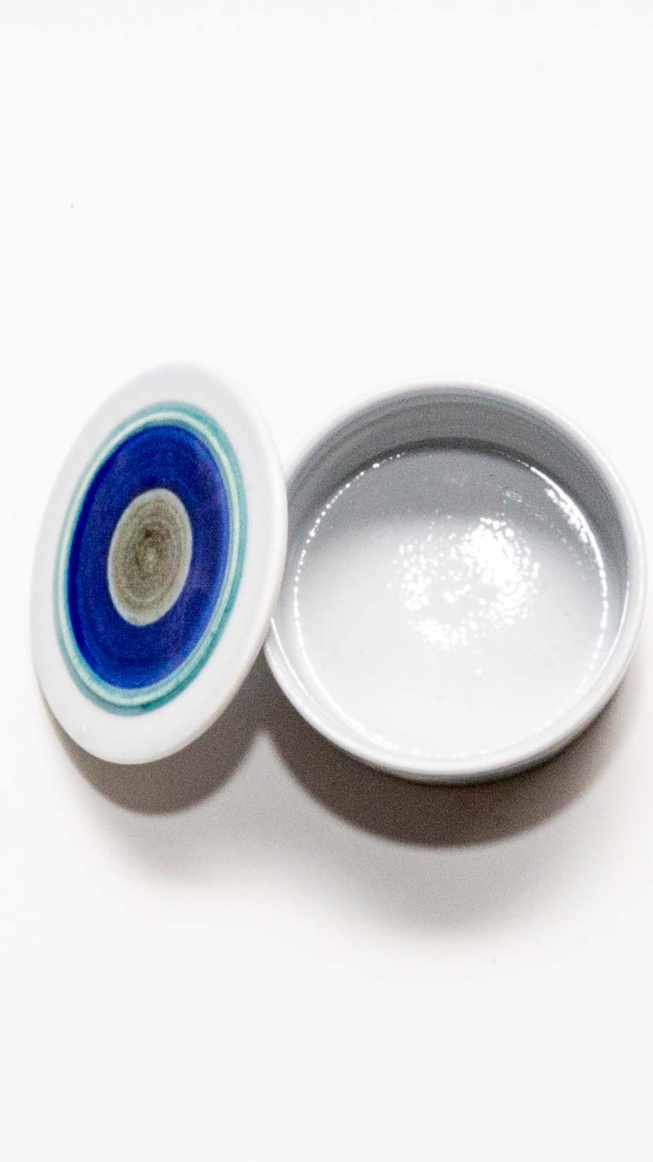 Pentik, Small Ceramic Bowl with Lid, Hand-painted