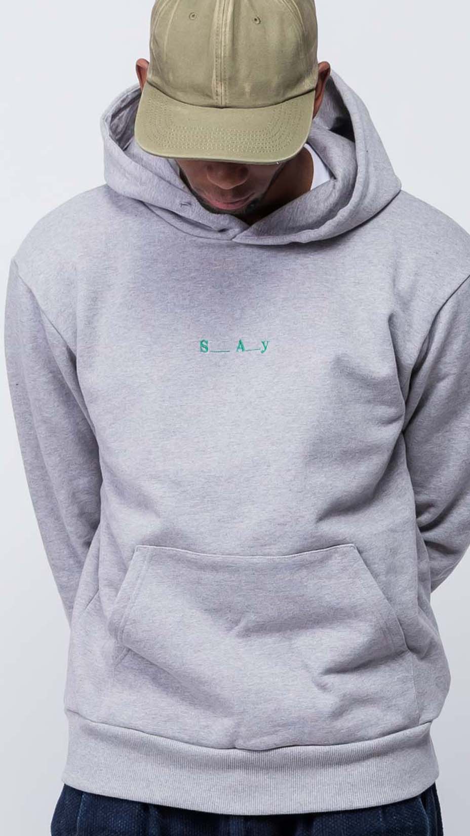 Side Alley, s_a_y hoodie, grey