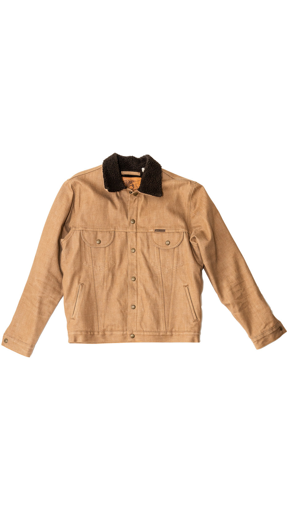 Indigofera Kyle Sherpa Jacket, Brown — L