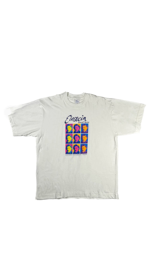 90s Einstein Lived Here T-shirt, XL