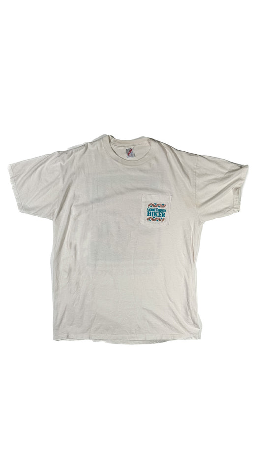 90s Grand Canyon Hiker pocket T-shirt, Made in USA, XL