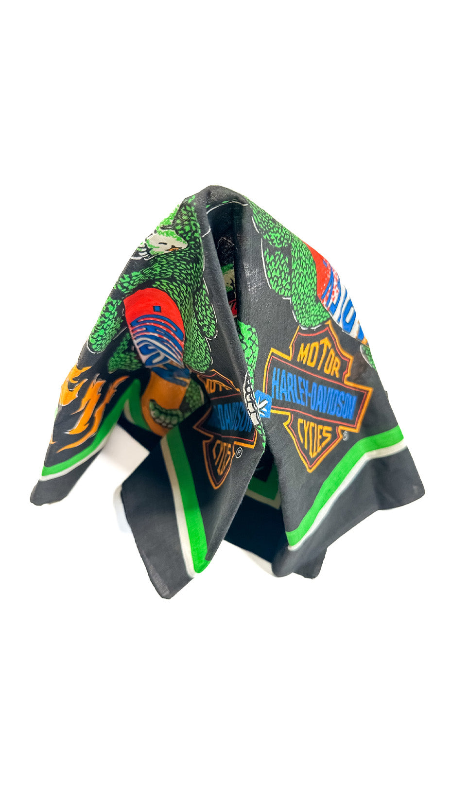 Harley Davidson Bandanna, Late 80s / Early 90s , Made in USA — Like New