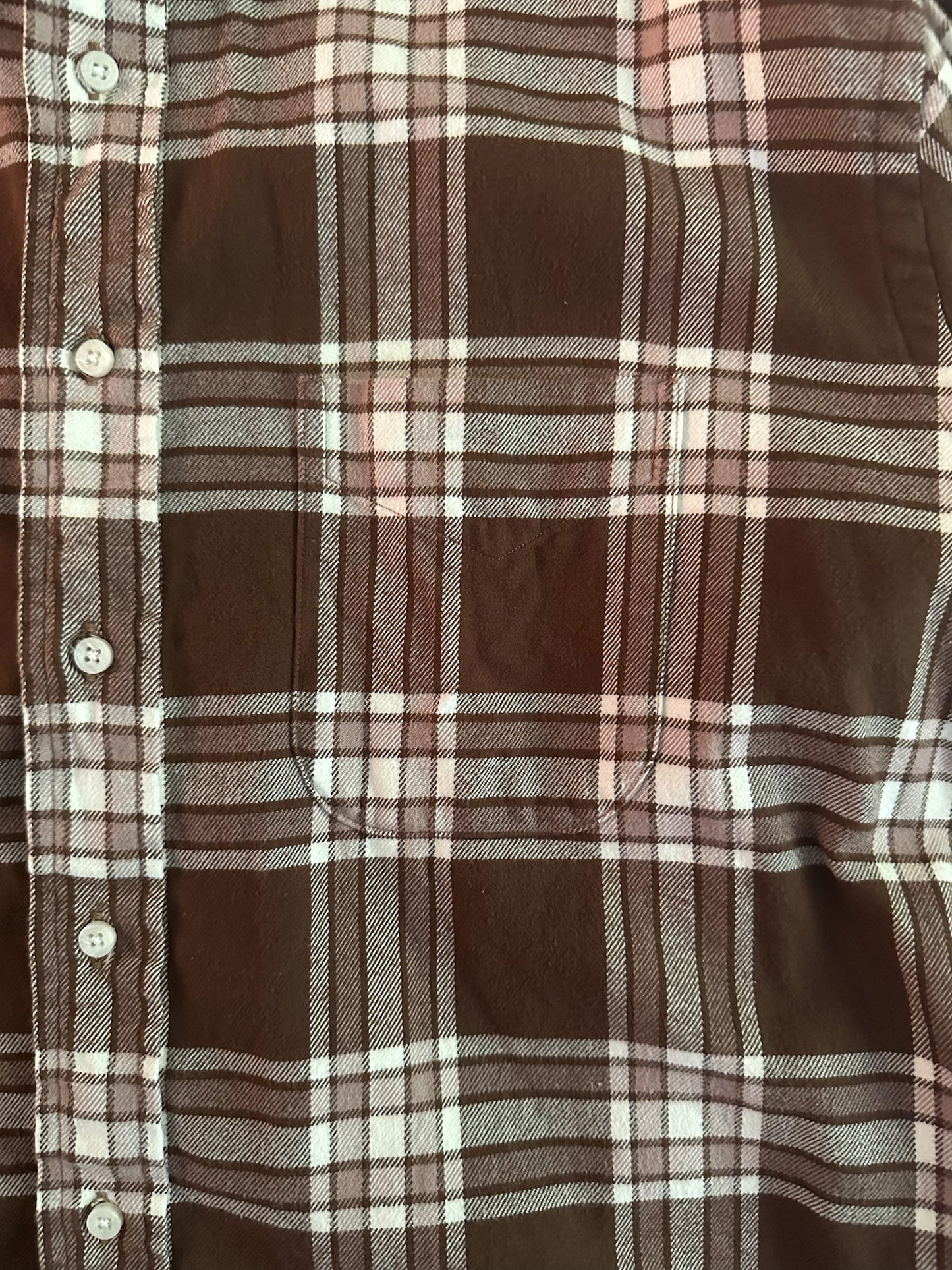 Gitman Bros, Brown Oxford Shirt, Made in USA, XXL