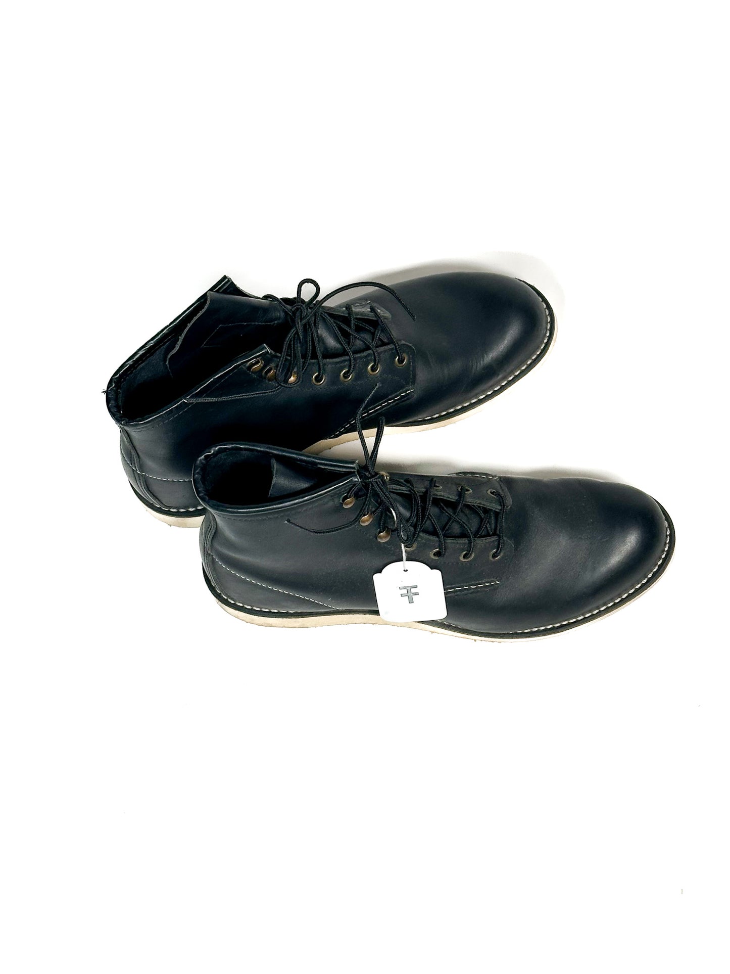 Red Wing Shoes — 2951 Black Leather Rover Boots, Made in USA, US 11.5