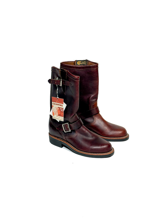 Chippewa Raynard 1901W16 Cordovan Engineer Boots, 7M (EU37,5), Made in USA (unworn)