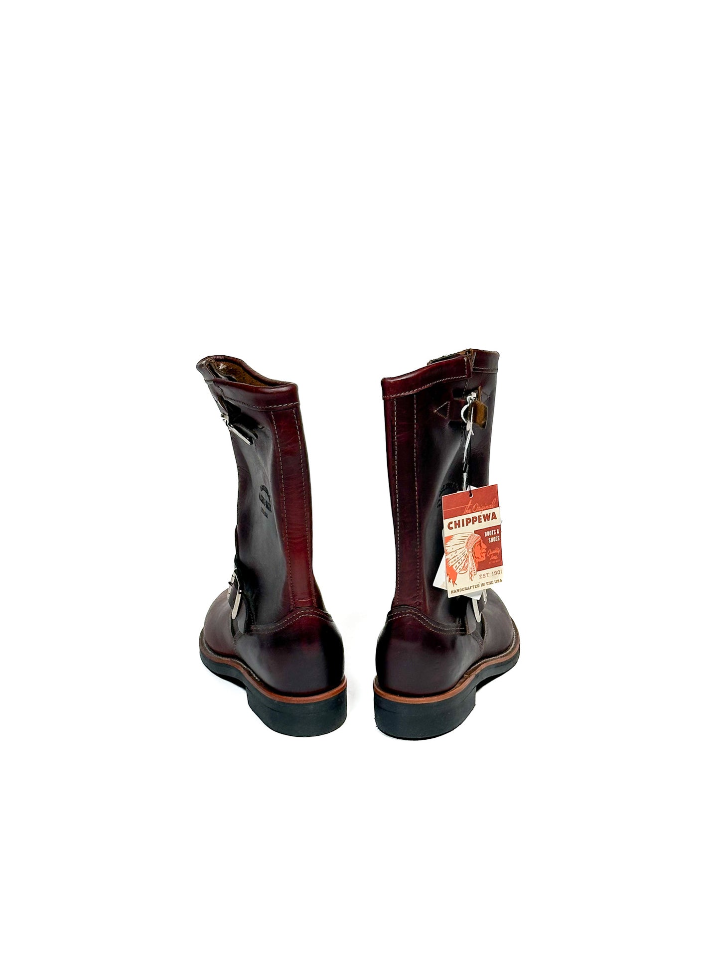 Chippewa Raynard 1901W16 Cordovan Engineer Boots, 7M (EU37,5), Made in USA (unworn)