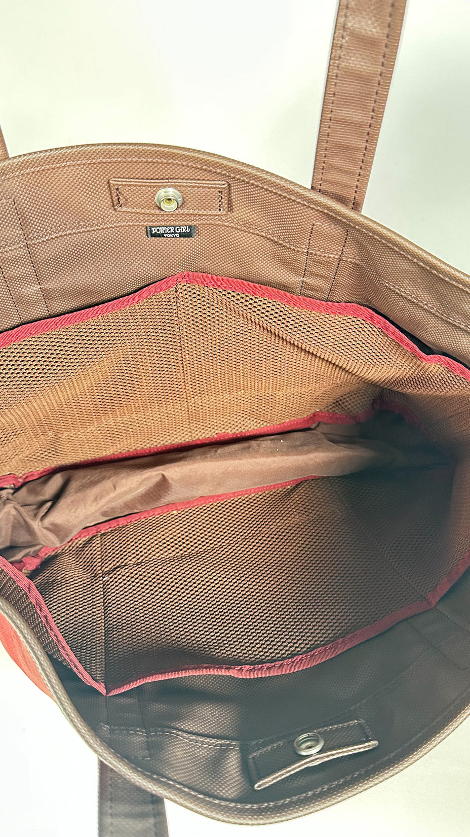 Porter Yoshida & Co. PORTER GIRL Tote Bag, Red / Maroon, Made in Japan