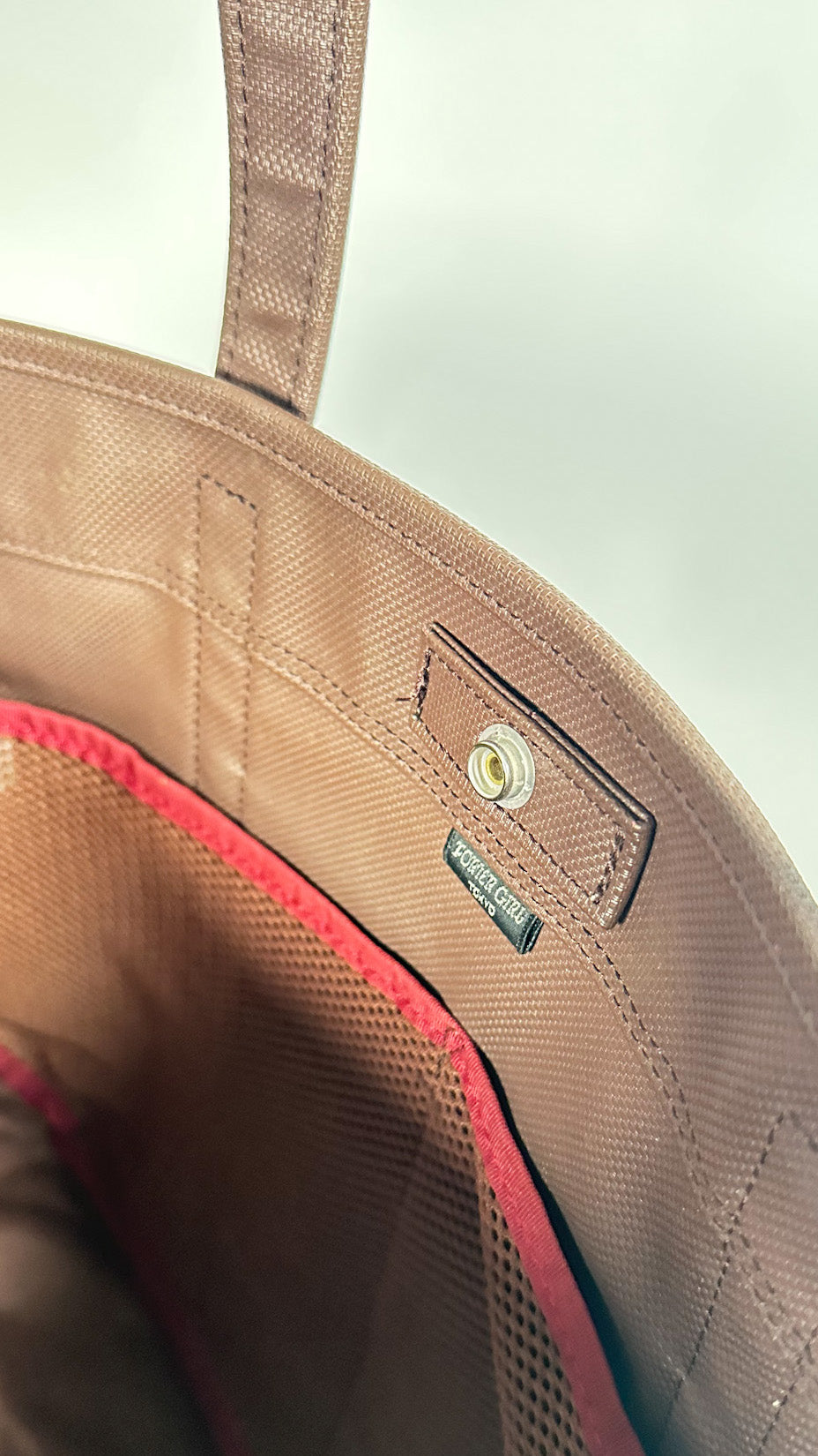 Porter Yoshida & Co. PORTER GIRL Tote Bag, Red / Maroon, Made in Japan