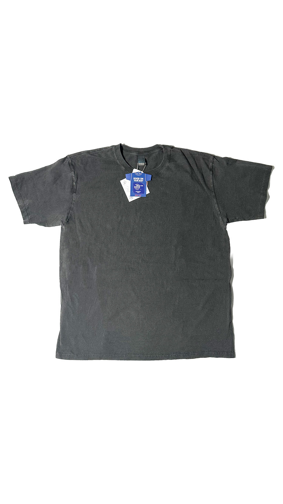 Good On — SS Crew T-shirt, Pigment Dyed Black, Made in Japan