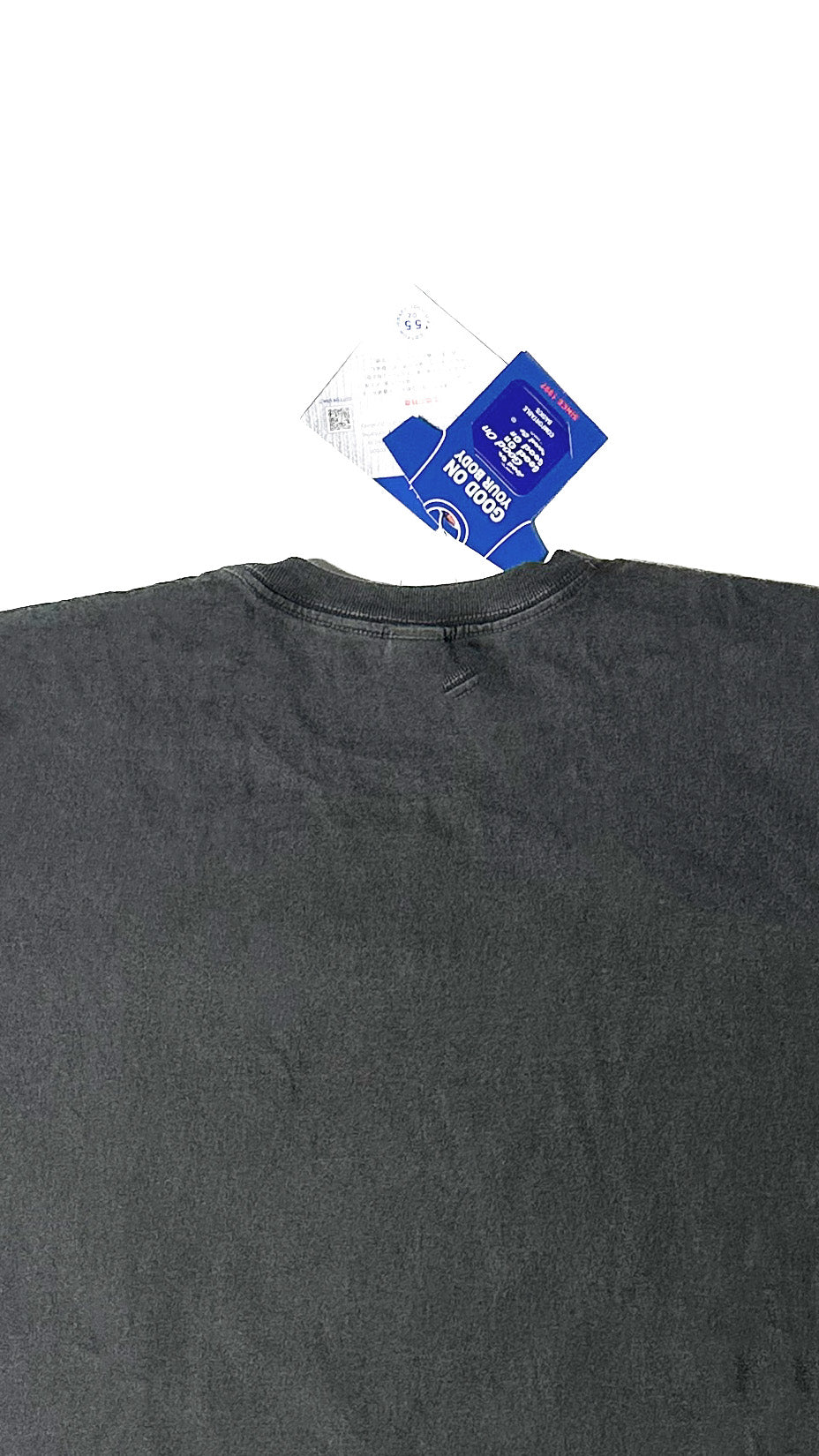 Good On — SS Crew T-shirt, Pigment Dyed Black, Made in Japan